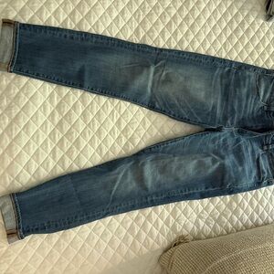 American Eagle Outfitters Women's Blue Ankle Jeans